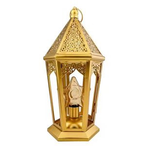 โคมไฟรอมฎอนโลหะทันสมัย Superwin RTS 2025 ขนาด 14x31 ซม. อีดมูบารัค คุณภาพสูง งานแฮนด์เมด ตกแต่งบ้านตามสั่ง - Product Image 3