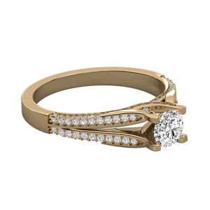 Bague solitaire en or 18 carats pour femmes, bijoux élégants et luxueux - Product Image 6