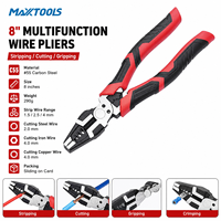 Outil de dénudage et de sertissage multifonction professionnel 8 en 1 avec testeur de tension, coupe-câble pour électricien, OEM