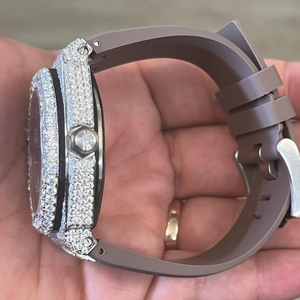 Reloj Personalizado de la Mejor Calidad para Hombre, Reloj con Incrustaciones de Moissanita, Joyería de Diamantes Estilo Hip Hop para Regalo Unisex - Product Image 4