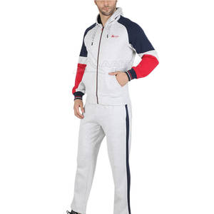 ชุดติดตามแบบซิป2-in-1ของผู้ชายผ้าฝ้าย100% ลายพื้นมีฮู้ดระบายอากาศได้ดีสำหรับฤดูหนาว - Product Image 4