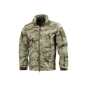 Chaqueta Softshell táctica con cuello con capucha y logotipo frontal High Street Style para uso en clima frío al aire libre - Product Image 5