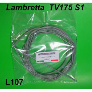 Kit de câbles complet doublé de nylon Lambretta TV175 S1 - Product Image 1