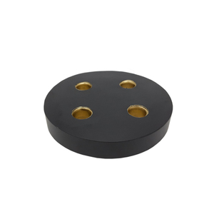 Bougeoir de l'Avent en métal de fer fini noir pour la décoration d'éclairage de la maison et de la fête de Noël en gros en vrac - Product Image 4