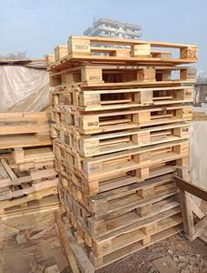 พาเลทไม้มาตรฐานยุโรปคุณภาพสูง ขนาด 1200*800 มม. พาเลทไม้เนื้อแข็งสำหรับจัดเก็บ แบบ 4 ทิศทาง พาเลทไม้ Epal หน้าเดียว - Product Image 4