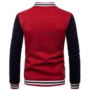 Veste Lettermen d'hiver personnalisée pour hommes Design à col montant vente en gros prix bon marché - Product Image 3