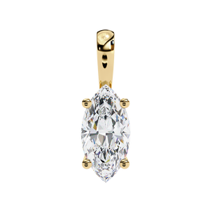 18K Gold Pendant with Stunning Lab Grown Diamond Premium Diamond Pendants & Charms - Product Image 4