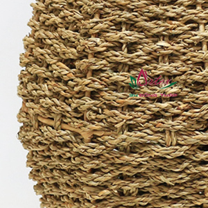 Grand vase de sol en rotin écologique fabriqué à la main avec des fleurs en osier par Artex Dong Thap Factory pour les fermes et les maisons modernes - Product Image 2