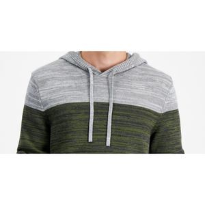 Maglione con Cappuccio da Uomo Sun + Stone 100% Cotone Lavorato a Maglia, Bicolore con Motivo Blu Navy, Traspirante, Taglia XL - Product Image 2