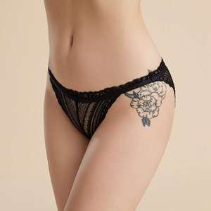 Pure Color Embroidered Four-color Silk <b>Panties</b> Sexy <b>Lace</b> <b>Panties</b> for Ladies - Product Image 4
