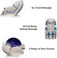 Fauteuil de massage Shiatsu commercial intelligent à grand écran, zéro gravité, avec airbags intégraux, rouleaux fessiers, fonction musicale et nouveau design