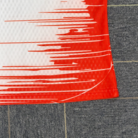 T-shirt de course 100 % polyester avec logo imprimé sur toute la surface, idéal pour les événements sportifs et marathons, avec transfert par sublimation