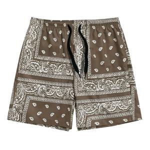 Beach Shorts <b>Man</b> Drawstring Waist Paisley Print Swim <b>Trunks</b> Loose Beach Shorts Outdoor Sports Fashion Leisure Board Shorts - Product Image 2