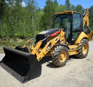 Maquinaria de construcción usada CAT 420E 420F2, retroexcavadora de ruedas, máquina excavadora en las mejores condiciones de trabajo - Product Image 1