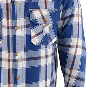 Chemise de protection doublée rembourrée et respirante en flanelle coupe-vent pour motocyclette, nouveau style pour hommes - Product Image 4