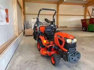 Tractor Kubota GR2100 en oferta, cortacésped de montaje medio, 4x4, retroexcavadora Kubota, mini tractor agrícola para jardín con rotocultivador. - Product Image 6