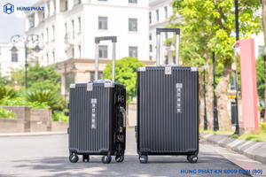 Wholesale Aluminum Luggage for Outdoor Travel <b>Pc</b> Material 6009 Suitcase Normal Lock Suitcase With <b>Wheels</b> Hung Phat Vietnam - Product Image 6