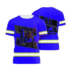Good Quality Men High Visibility ANSI Class 1 Waterproof <b>T</b>-<b>Shirt</b> Polyester Reflective Safety Custom Logo Customizable - Product Image 1