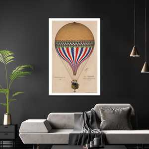 Póster de globo aerostático E. Hamelin Le Tricolore para decoración de pared - Product Image 4