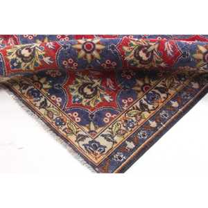 พรมวินเทจตุรกี ขนาด 4.1x10 ฟุต ลายตารางสีแดง - Product Image 5