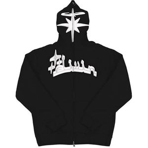 เสื้อฮู้ด Y2k อาหรับสำหรับผู้ชายเสื้อฮู้ดโอเวอร์ไซส์ผ้าคอตตอนระบายอากาศ - Product Image 4
