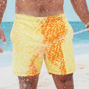 Pantalones de playa para correr con bolsillos de verano, pantalones cortos de natación de Surf informales para hombre, pantalones cortos impermeables para hombre - Product Image 3