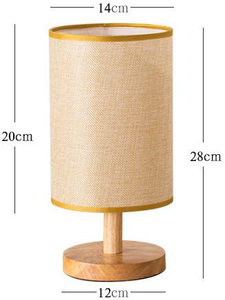 Lámpara de Mesa de Madera con Control Táctil, 3W, Eléctrica y a Pilas, Cable Incluido, 2 Colores - Product Image 2