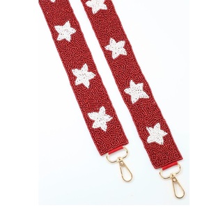 Ceinture à la main à la mode élégante perle de rocaille broderie conception couture couture étoile sac sangle pour usage quotidien rouleau - Product Image 2