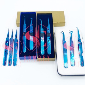 แหนบตัดขนตา Somofy Enterprises โลโก้สั่งทำได้ ทนทาน ผลิตจากสแตนเลสญี่ปุ่น ความยาว 10 มม. ปลายเรียบ สำหรับมืออาชีพ - Product Image 3