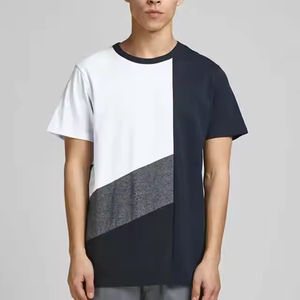 Camisetas para hombre Ropa informal de alta calidad Verano Color sólido Algodón liso Hecho Precios al por mayor Camisetas para hombre - Product Image 2