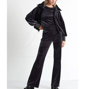 Conjunto Deportivo de Mujer, Estilo Flare, Invernal, Color Sólido, Informal, Tejido, para Amantes del Fitness y Creadoras de Tendencias - Product Image 5