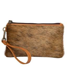 Nuevo estilo para mujer, pelo de vaca en el embrague, pelo de vaca genuino en la solapa, cremallera, mano, superventas, embragues de piel de vaca, monedero de lujo para mujer - Product Image 3