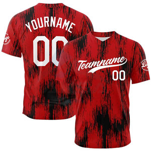 Camiseta de Béisbol Juvenil de Doble Punto con Bordado Personalizado, Jersey Sublimado con Botones para Hombre - Product Image 4