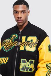 Veste d'hiver universitaire personnalisée pour homme, 100% laine, coupe-vent, logo frontal, streetwear, design matelassé, haute qualité, respirante - Product Image 3