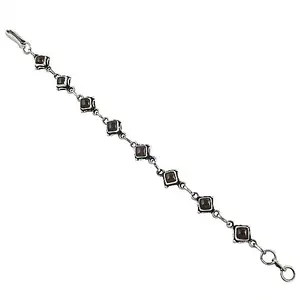 Bracelet en cristal de quartz fumé en argent sterling pour femme, cadeau - Product Image 3