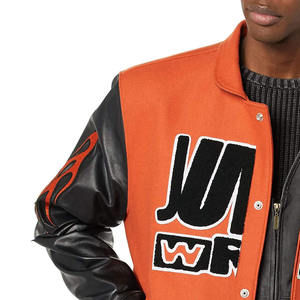 <b>Top</b> Quality Chenille Patches Letterman Jacket Embroidery Logo Men Letterman Jackets Custom 100% Wool Letterman Jacket For Men - Product Image 3