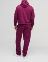 Nueva Colección Invierno 2025: Conjunto Deportivo de Algodón Grueso para Hombre, Ecológico, Sudadera con Capucha y Pantalones, Personalizable con Logotipo DTF