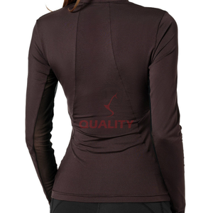 Tela elástica de secado rápido, camisa atlética Ecuestre para mujer, transpirable, que absorbe la humedad, ajuste elegante, diseño ligero Para Caballo - Product Image 5