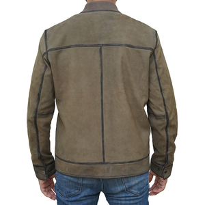 Chaqueta de cuero para hombre de buena venta de estilo diferente chaqueta de cuero para hombre de estilo Popular de otoño chaqueta para hombre a la venta - Product Image 2