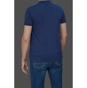 Men's Black Short Sleeve Polo <b>Shirt</b> 100% Cotton Knitted Solid Casual Style Regular Fit - Product Image 4