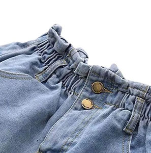 Wholesale <b>ladies</b> denim shorts designed <b>for</b> summer casual outerwear featuring solid color <b>jeans</b> style perfect <b>for</b> everyday - Product Image 6