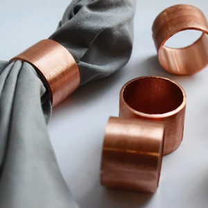 Anillos para Servilletas de Regalo de Inauguración de Casa, Anillo para Servilletas Industrial de Cobre, Decoración de Mesa, Regalo de Inauguración de Casa, Porta Servilletas - Product Image 1