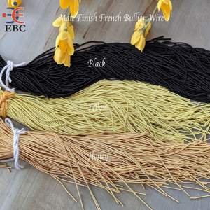 Fil de bullion français de qualité supérieure, fabriqué à la machine, argenté, doux, sans nickel, taille personnalisée pour la broderie à la main - Product Image 2