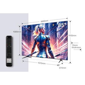 85-Inch Smart <b>TV</b> with Voice <b>Control</b> & Smart Home Assistant Compatibility Panel Mounting My Store Brand - Product Image 2