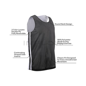 Maillots d'entraînement Pinnies, gilets d'entraînement d'équipe, respirants, grande taille, légers, maillots de football américain pour adultes - Product Image 2