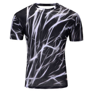 Camiseta de sublimación antiarrugas de algodón 100% de calidad superior, ropa informal ligera ecológica hecha a medida para hombres, venta al por mayor, OEM - Product Image 1