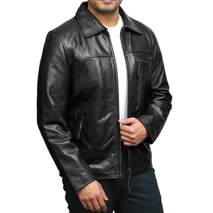 Chaqueta de Cuero de Invierno para Hombre de Alta Calidad con Cuello Alto, Mangas Largas, Impermeable, Transpirable y Personalizable, Top Ventas - Product Image 4