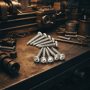 Vis autoperceuses PDC Modèle 7.1 à tête cylindrique en acier inoxydable (304/316/410) à filetage standard, à empreinte cruciforme, finition naturelle - Product Image 1