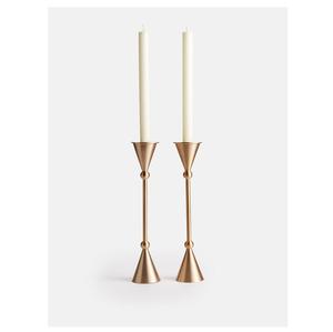 Juego de portavelas de tres nuevo diseño para decoración del hogar, decoración con acabado dorado de una sola luz, acabado antiguo elegante para iluminación - Product Image 3