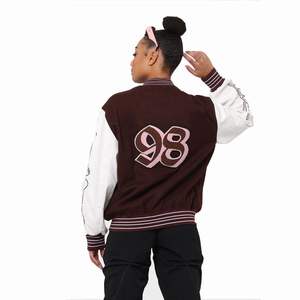 Vestes en laine/polaire brodées personnalisées, vêtements chauds d'hiver, vestes élégantes à la mode pour femmes - Product Image 2